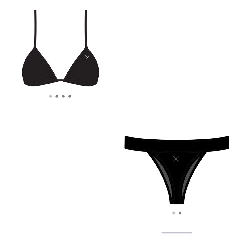 Boutinela Black Bikini top surf bottoms